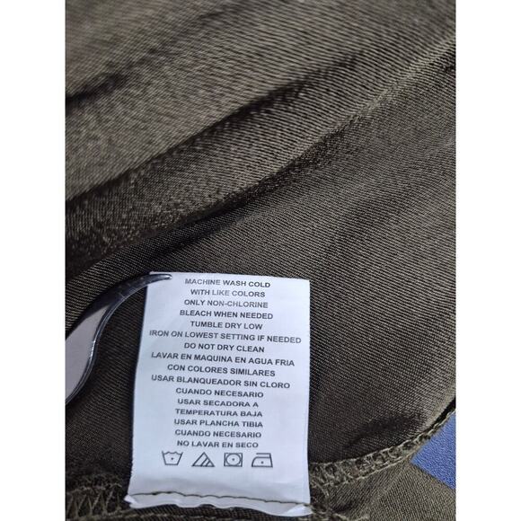 Gibson Latimer Brown Embroidered Light Robe Coat Topper Open Front  Sz XL - Picture 4 of 5